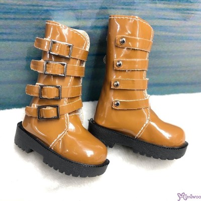 SHM062BRN MSD DOC bjd Obitsu 60cm Doll Shoes Buckle Boots Brown